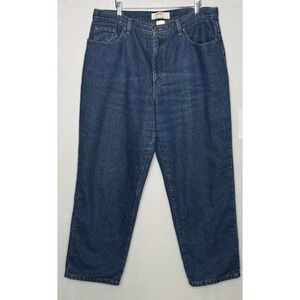 LL Bean Double L Relaxed Fit Womens Jeans 18 PET Blue Denim 100% Cotton